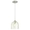 Westinghouse Pendant 60W Mini Basset, Brushed Nickel Clear Hammered Glass 6328800 - alternate 1